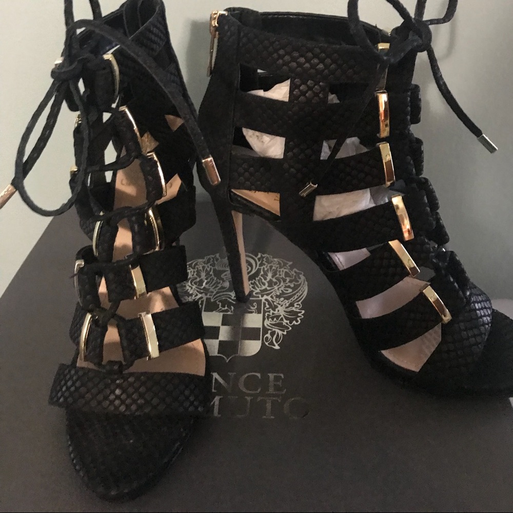 Vince Camuto lace up sandals!